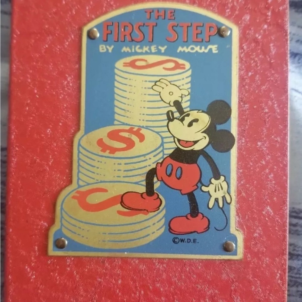Mickey Mouse book bank RARE